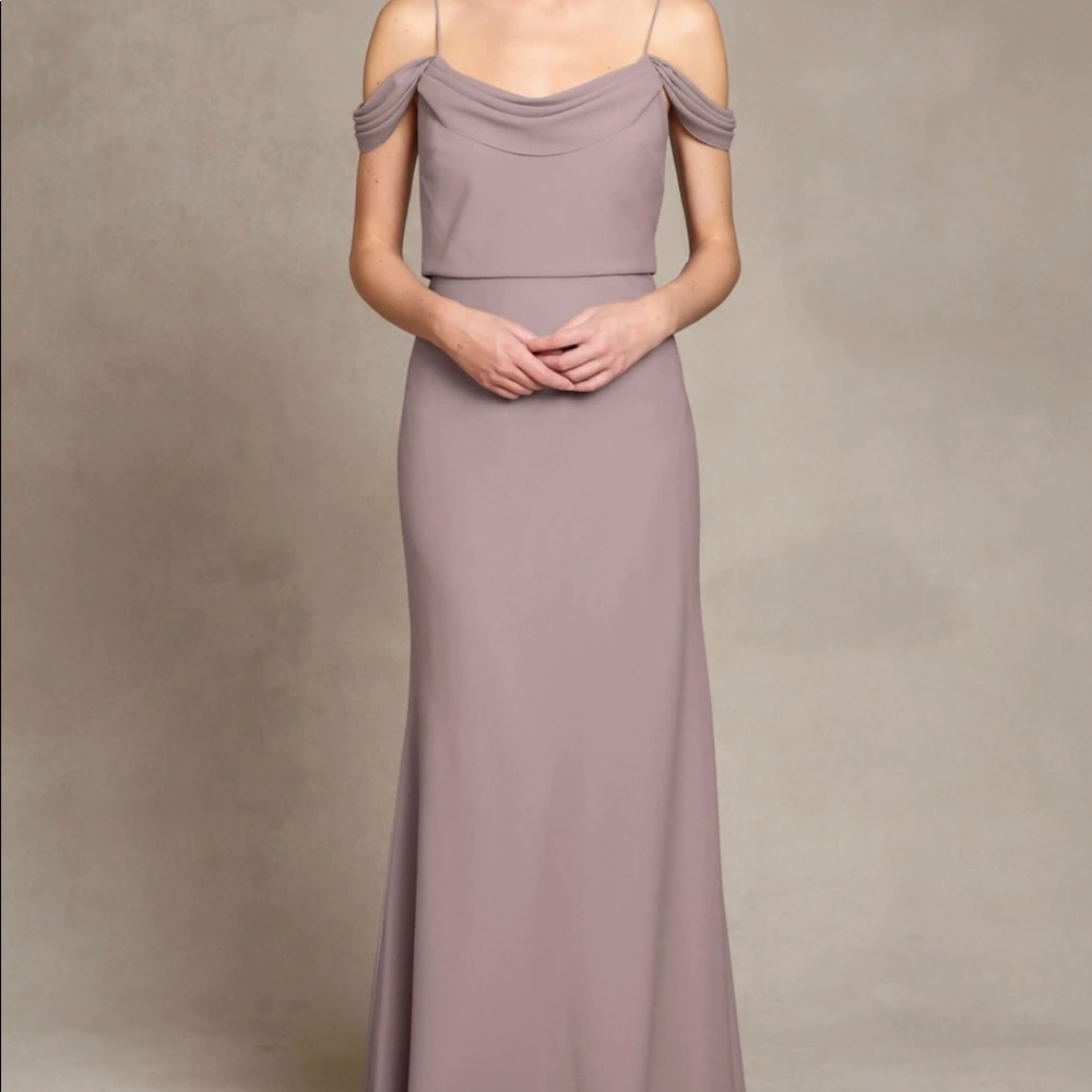 Jenny Yoo Sabine Bridesmaid Dress Drape Off The Shoulder